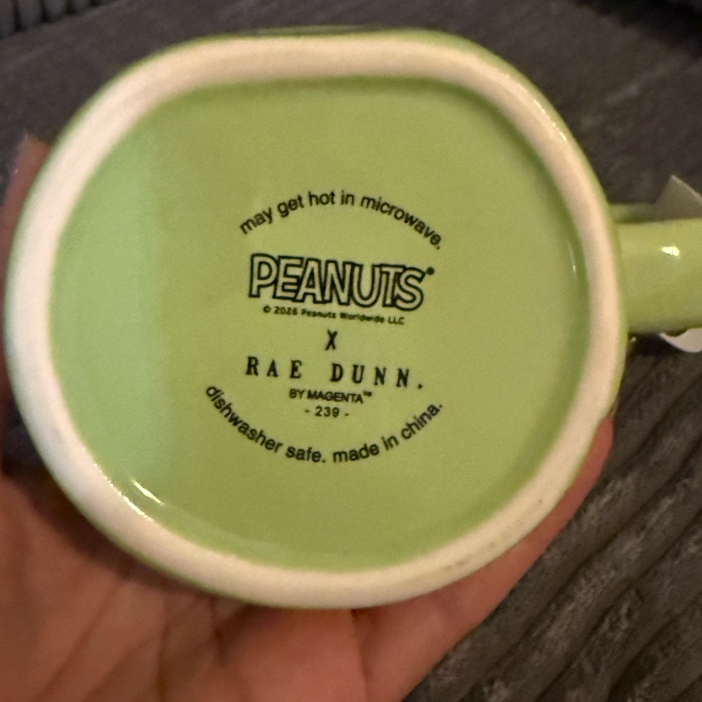 Rae Dunn Peanuts Green “I’d Rather Be Playing Tennis” Mug - Picture 6 of 6